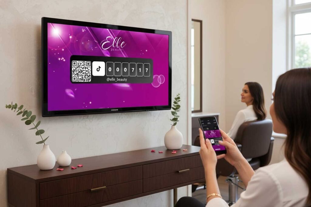 How to Setup a TikTok Follower Counter Live in Your Retail Store to Boost Engagement