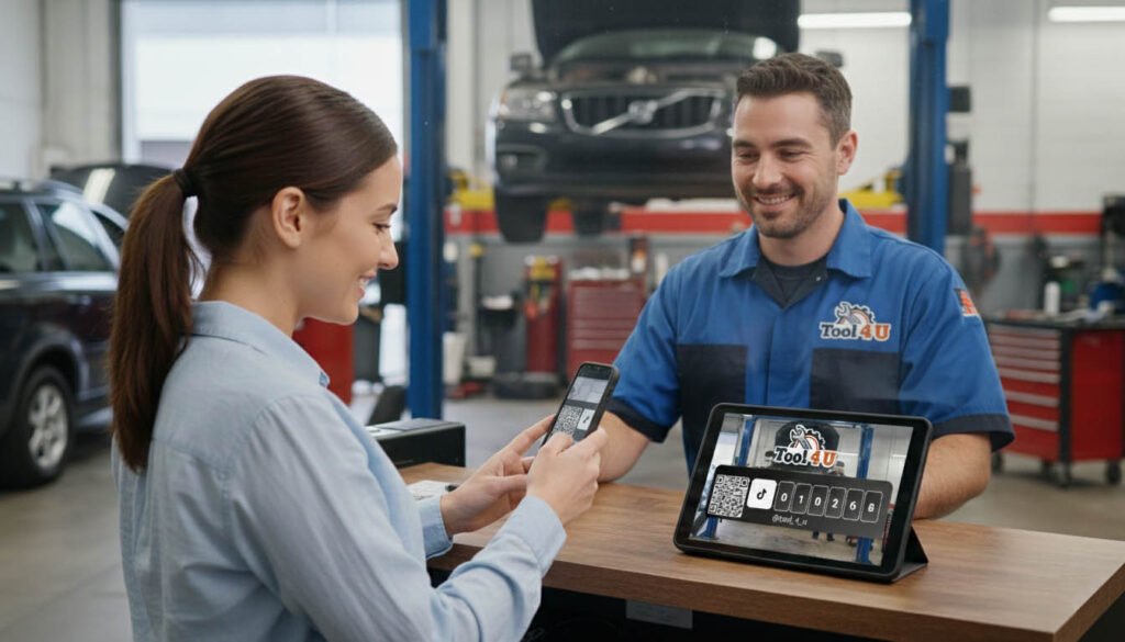 social counter tiktok signage screen garage