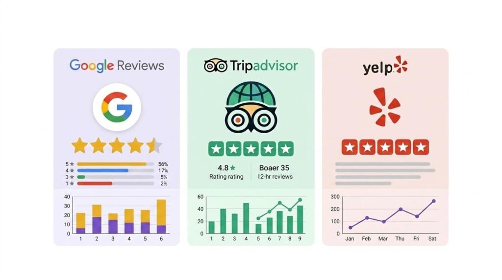 Google Reviews vs Yelp vs TripAdvisor: Where Should Local Businesses Focus?